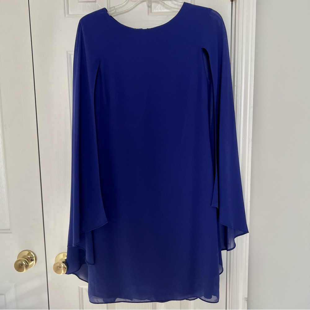 Vince Camuto Chiffon Cape Dress